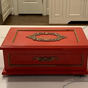 Antique Wooden Whiskey Box